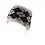 SHRED Knitted Headband Redux /White Black