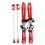 FRENDO Panoplie patinette Ski BEBE 70 cm /Rouge