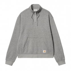 Acheter CARHARTT WIP Luther Half Zip Sweat /misty gris chiné