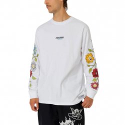 Acheter JACKER Fight Flower Long-Sleeves /blanc