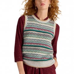 Acheter WHITE STUFF Fay Sparkle Fairisle Tank /gris multi