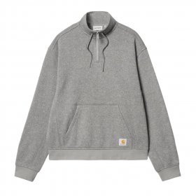 CARHARTT WIP Luther Half Zip Sweat /misty gris chiné