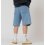 JACKER Serif Logo Denim Baggy Short /bleu