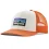 PATAGONIA P-6 Logo LoPro Trucker Hat /white w redtail rust