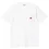 CARHARTT-WIP Pocket Heart S/s t-Chemise /blanc rouge