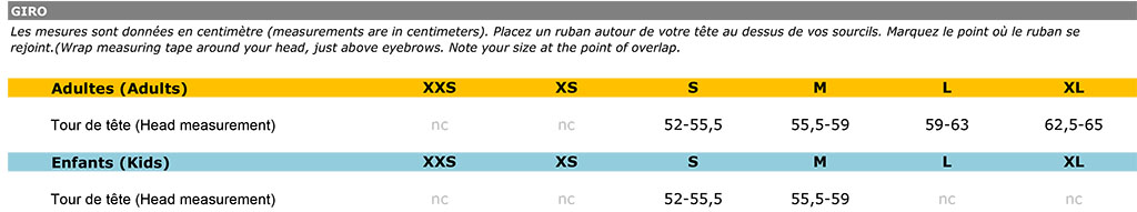 Size guide